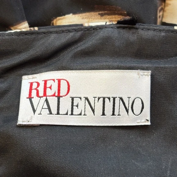 Valentino Strapless Black and Cream Dress Size 2 XS - Picture 6 of 12